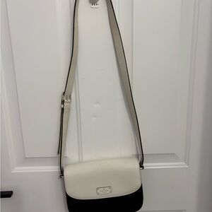 Kate Spade Elegant Black and Cream Crossbody Bag